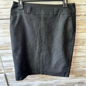 🖤 NYC New York Clothing Co Pencil Skirt Size 10 Denim Look Career Office